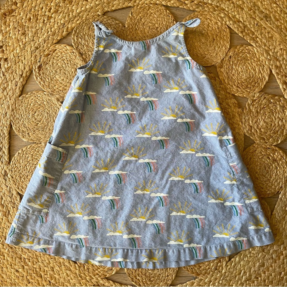 Girl's Hanna Andersson Rainbow Print Dress Size 5